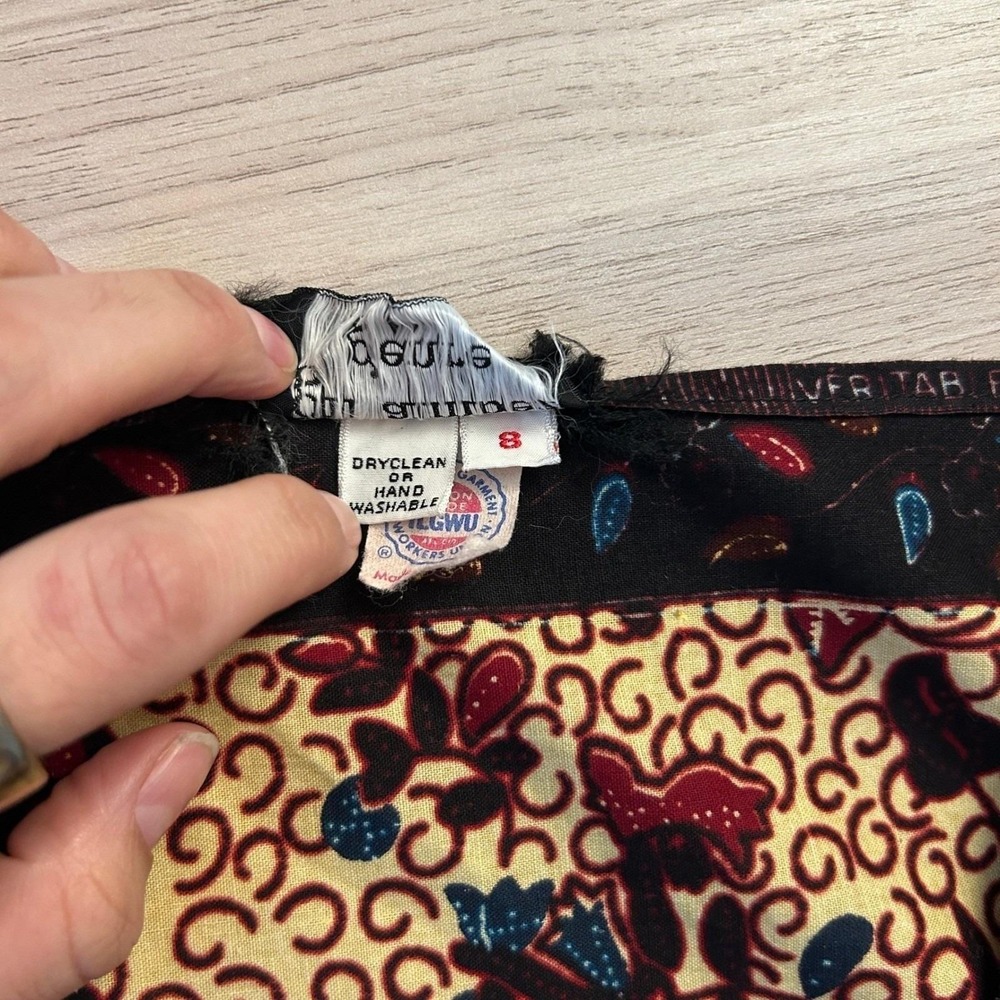 Gil Aimbez Genre Floral Maxi Dress Vintage Batik ILGWU - Picture 6 of 11